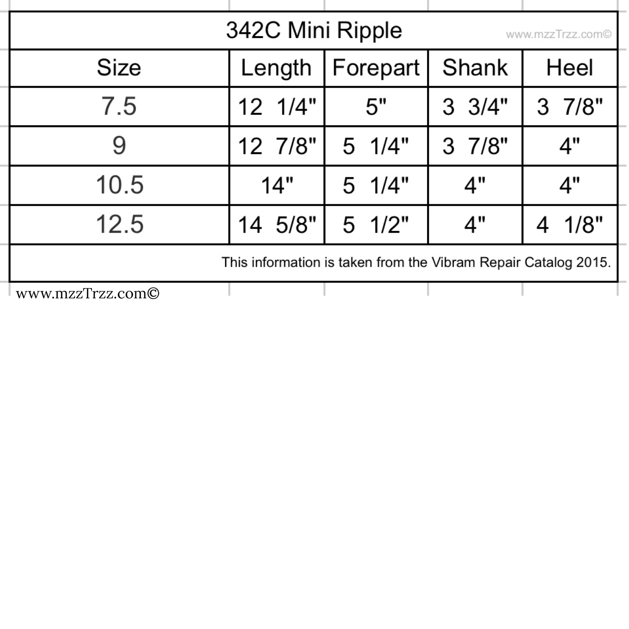 Shoemaking - Vibram - Sole - 342C Mini Ripple