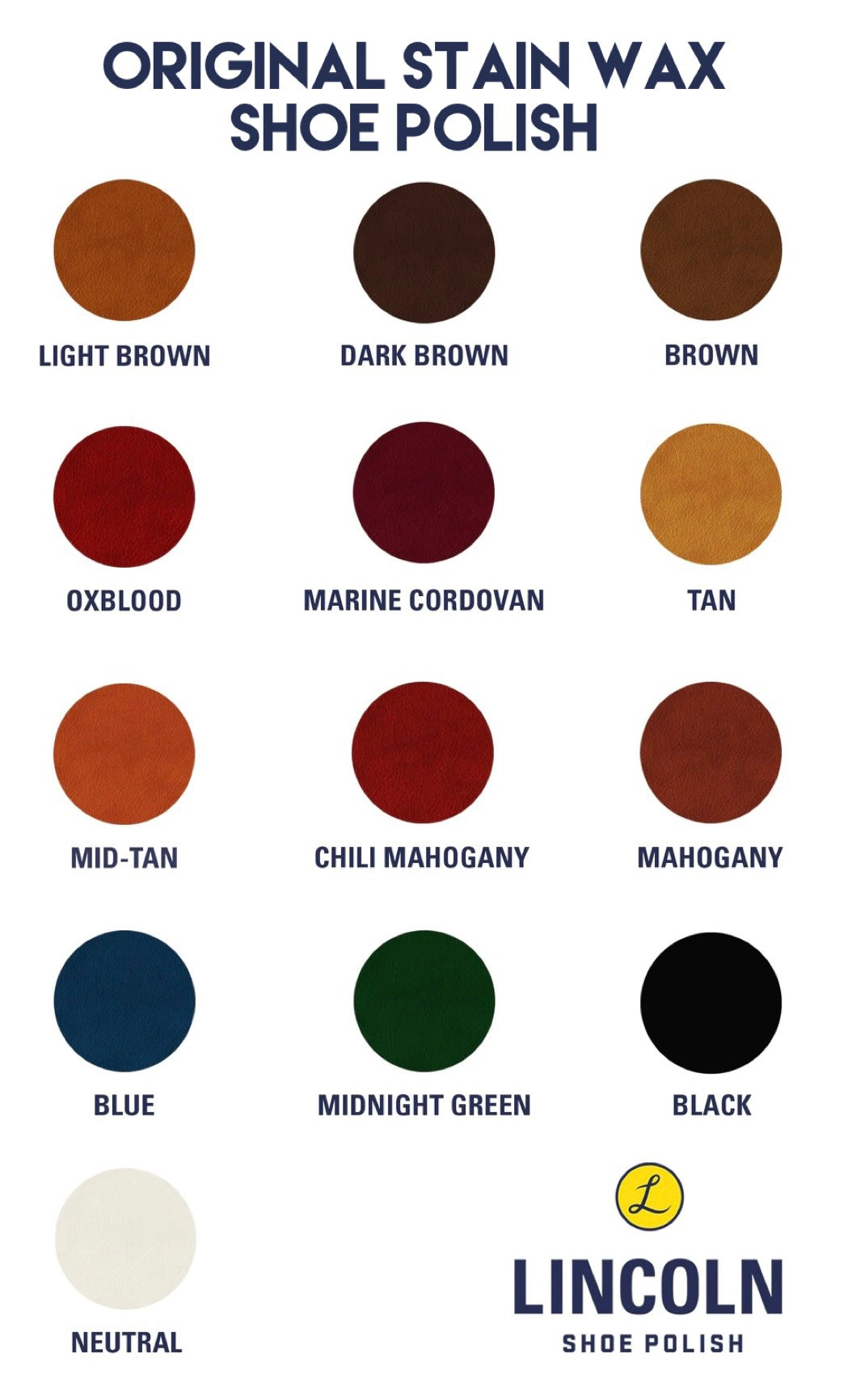 Leather Care - Lincoln - Stain Wax Shoe Polish