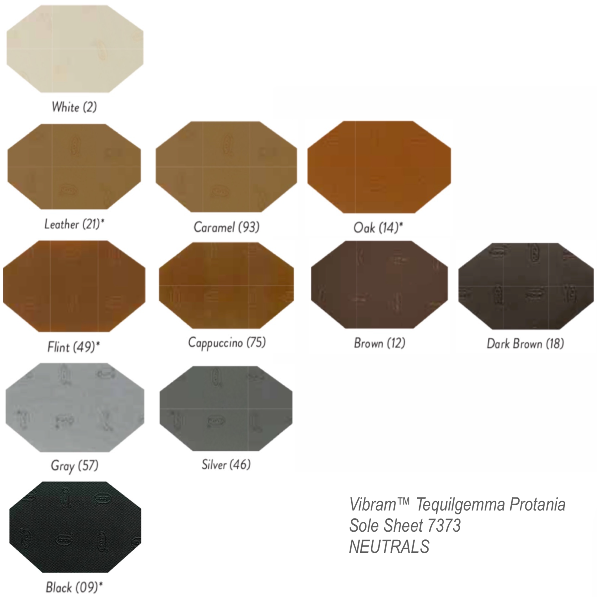 Shoemaking - Vibram - Sheet - Outsole - 7373 Protania - 2i - Neutral