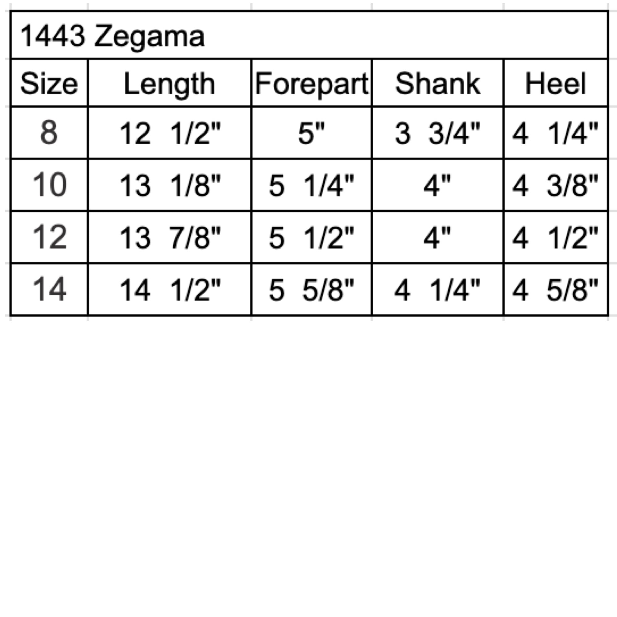 Shoemaking - Vibram - Sole - 1443 Zegama