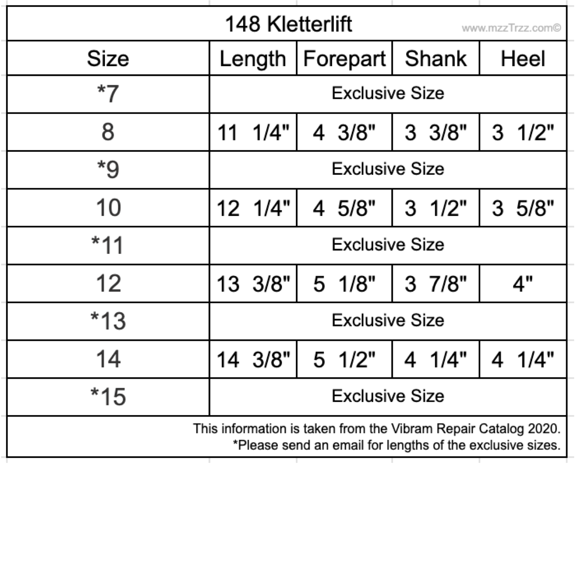 Shoemaking - Vibram - Sole - 148 Kletterlift