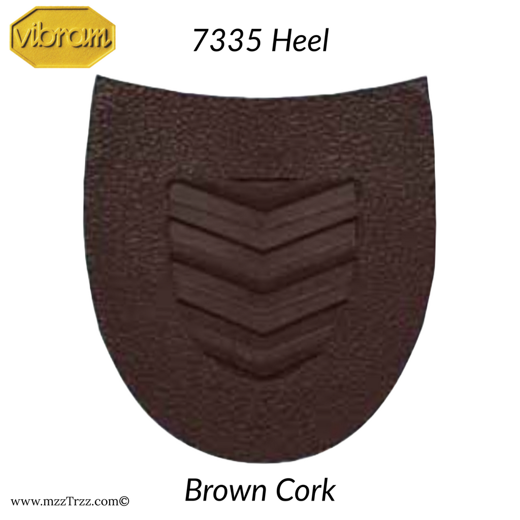 Shoemaking - Vibram - Heel - 7335 Brown Cork