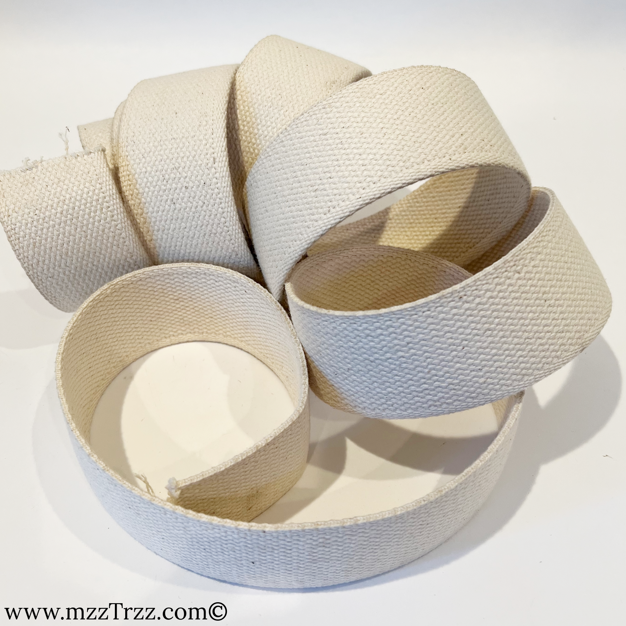 Shoemaking - Component - Webbing - 2" - Heavy Weight - 100% Cotton - Natural - By the Foot