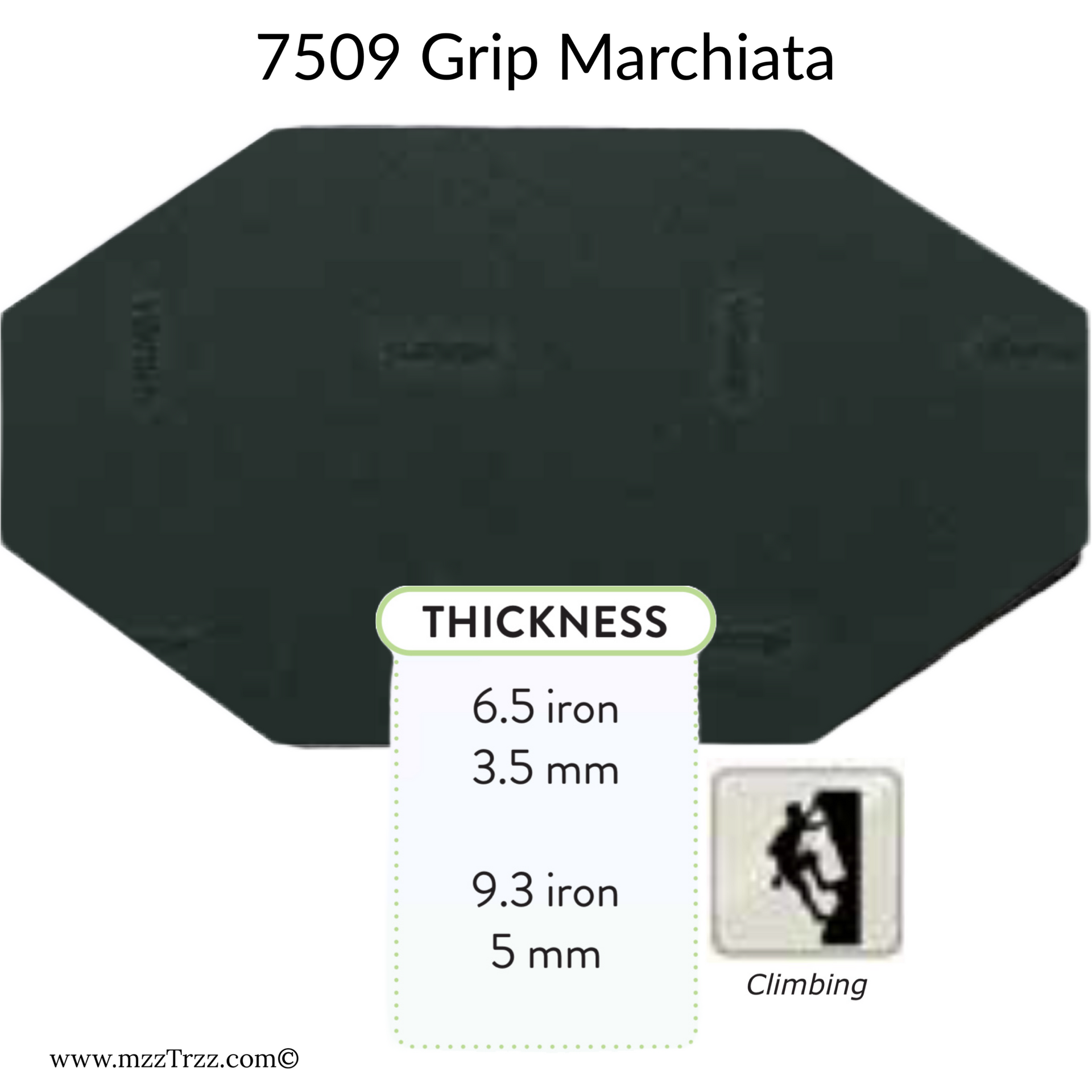Shoemaking - Vibram - Sheet - Outsole - 7509 Grip Marchiata - Rock