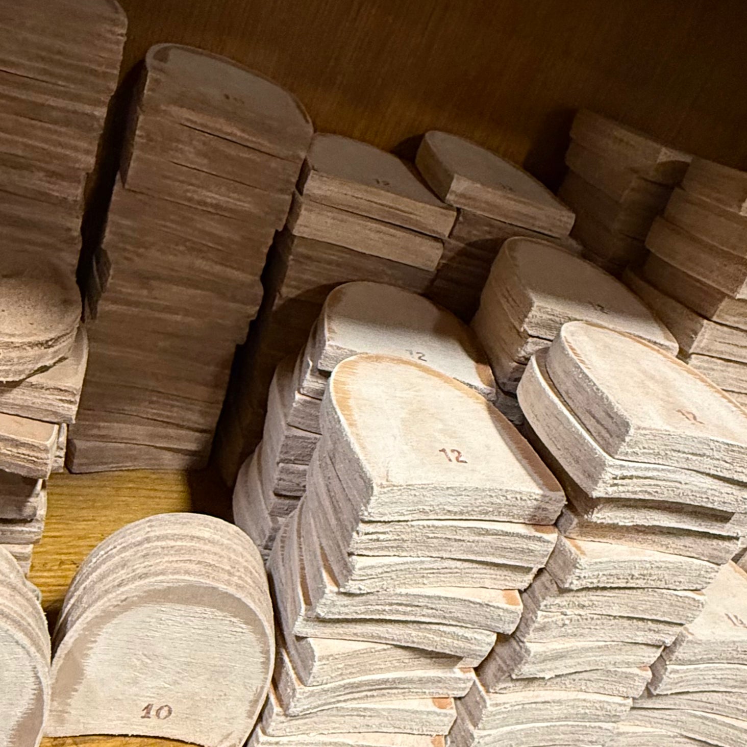 Shoemaking - Heels - Veg Tan Stacked - 5/8” - All Sizes