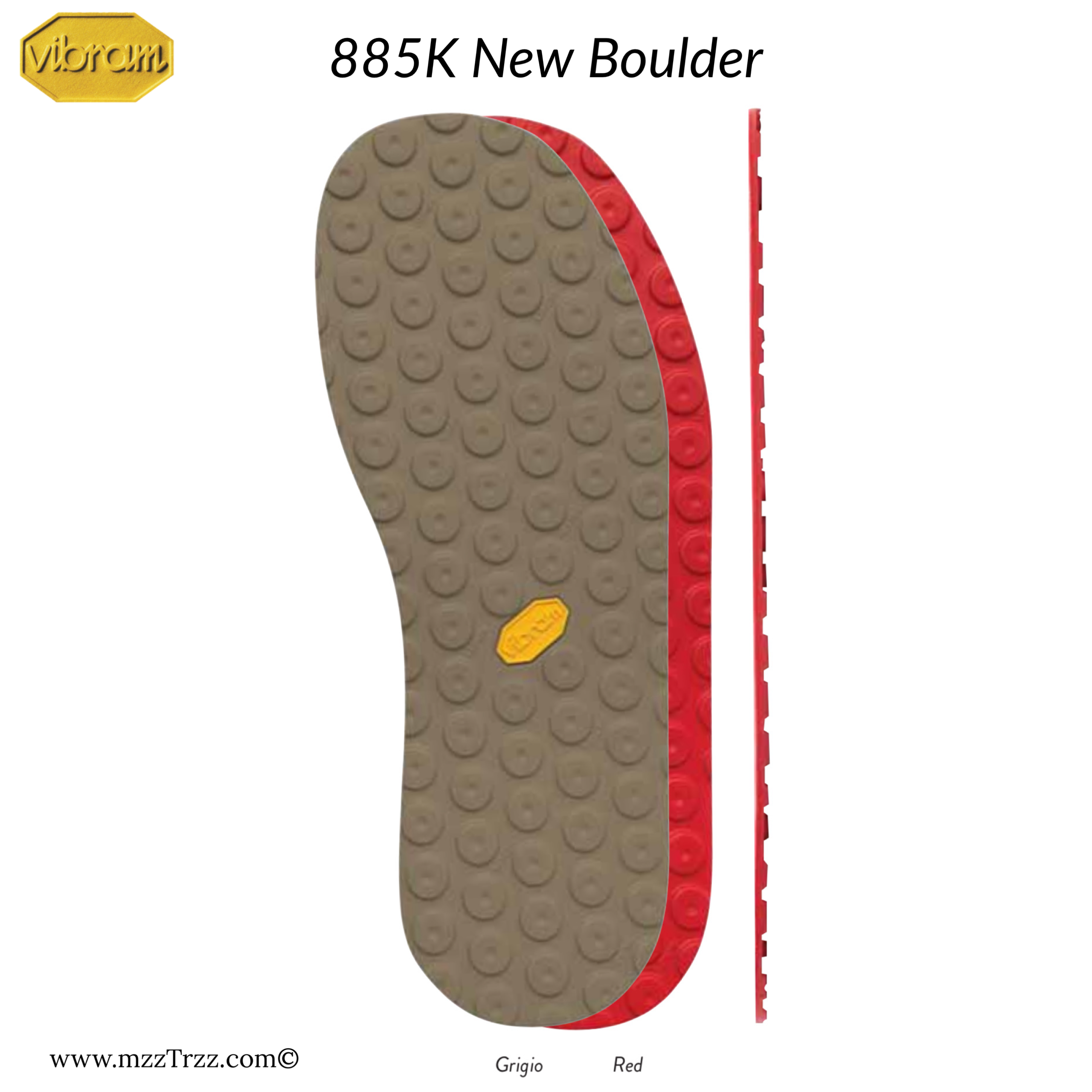 Shoemaking - Vibram - Sole - 885K New Boulder