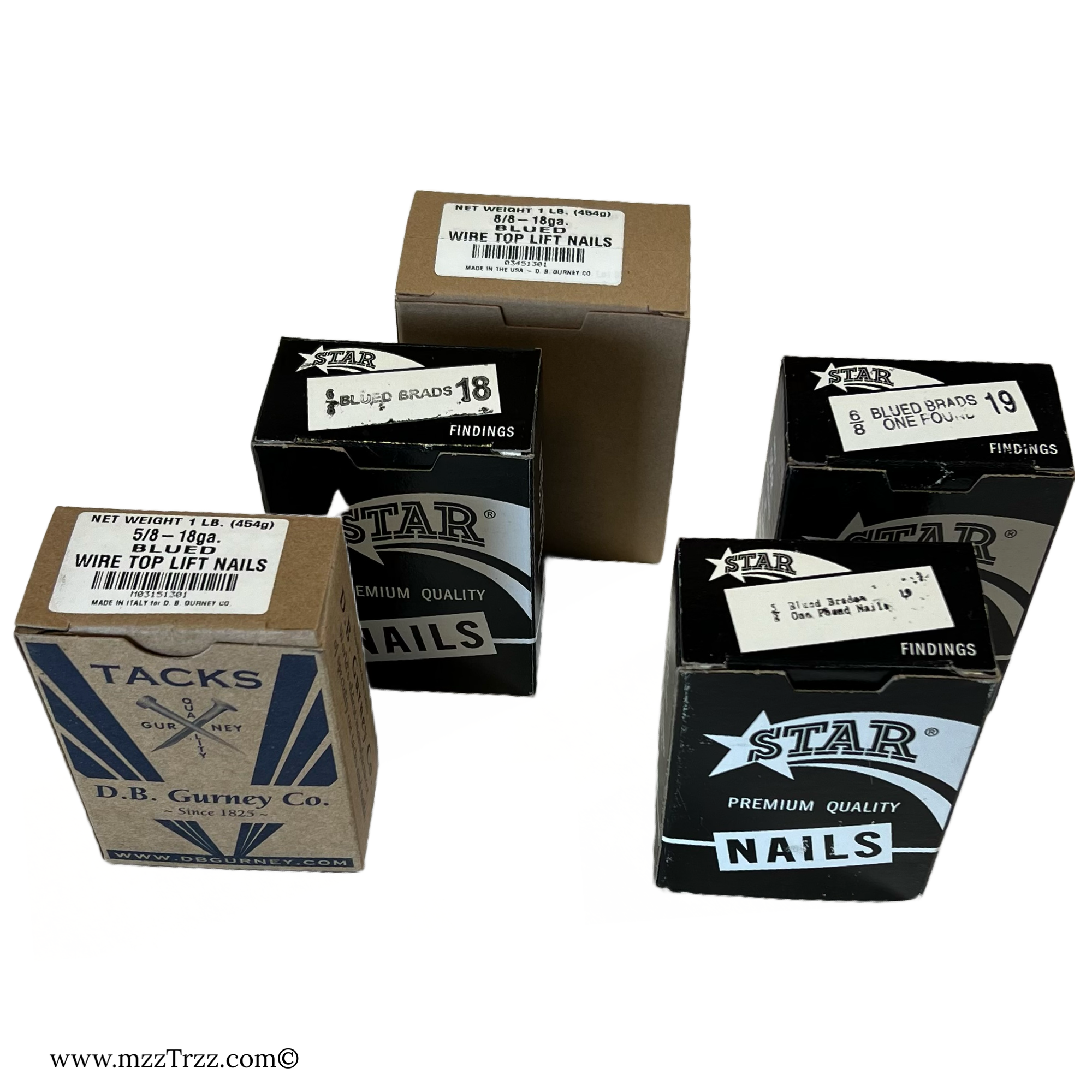 Shoemaking - Nails/Tacks - Top Lift Nail - Blued Wire
