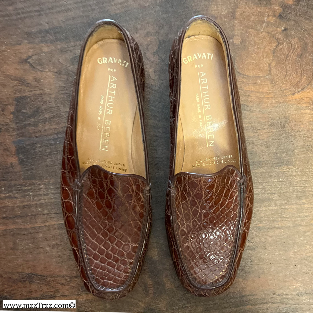 Shoes - Woman’s - Gravati x Arthur Beren - Alligator Loafer - Size: 8M