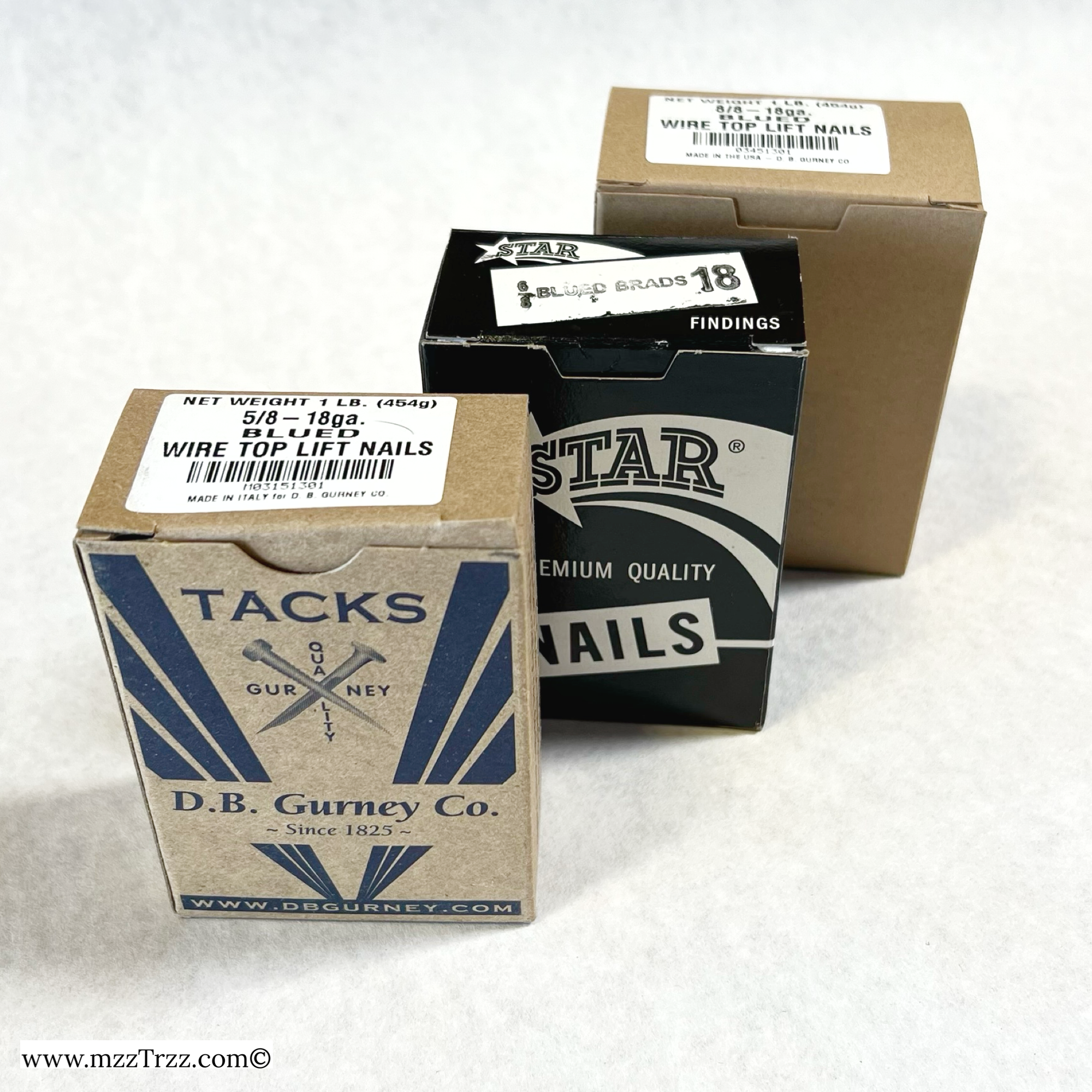 Shoemaking - Nails/Tacks - Top Lift Nail - Blued Wire