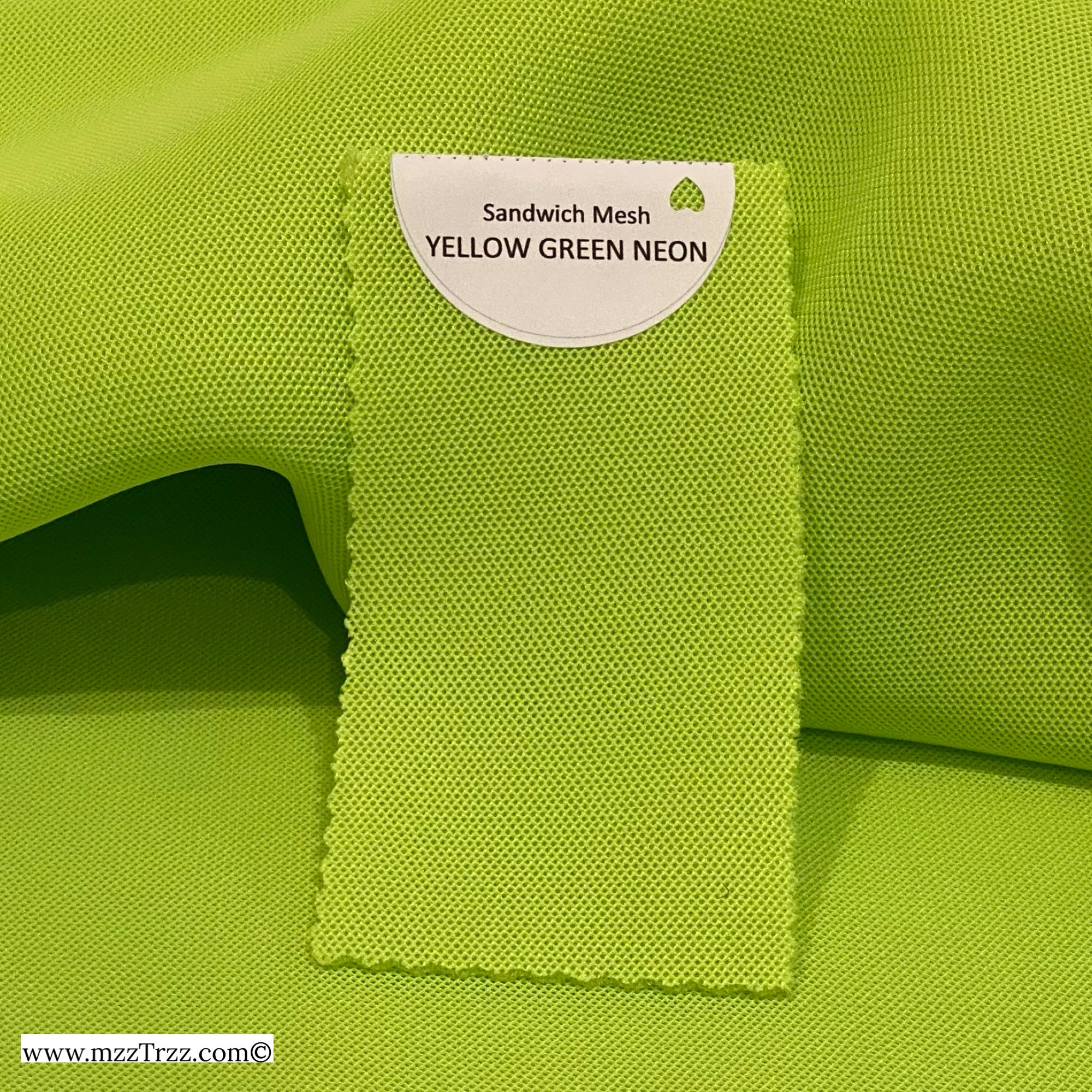 Sandwich Mesh Neon Yellow Green