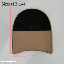 Load image into Gallery viewer, Shoemaking - Heels - Top Lift - Combo Veg Tan Rubber - Straight
