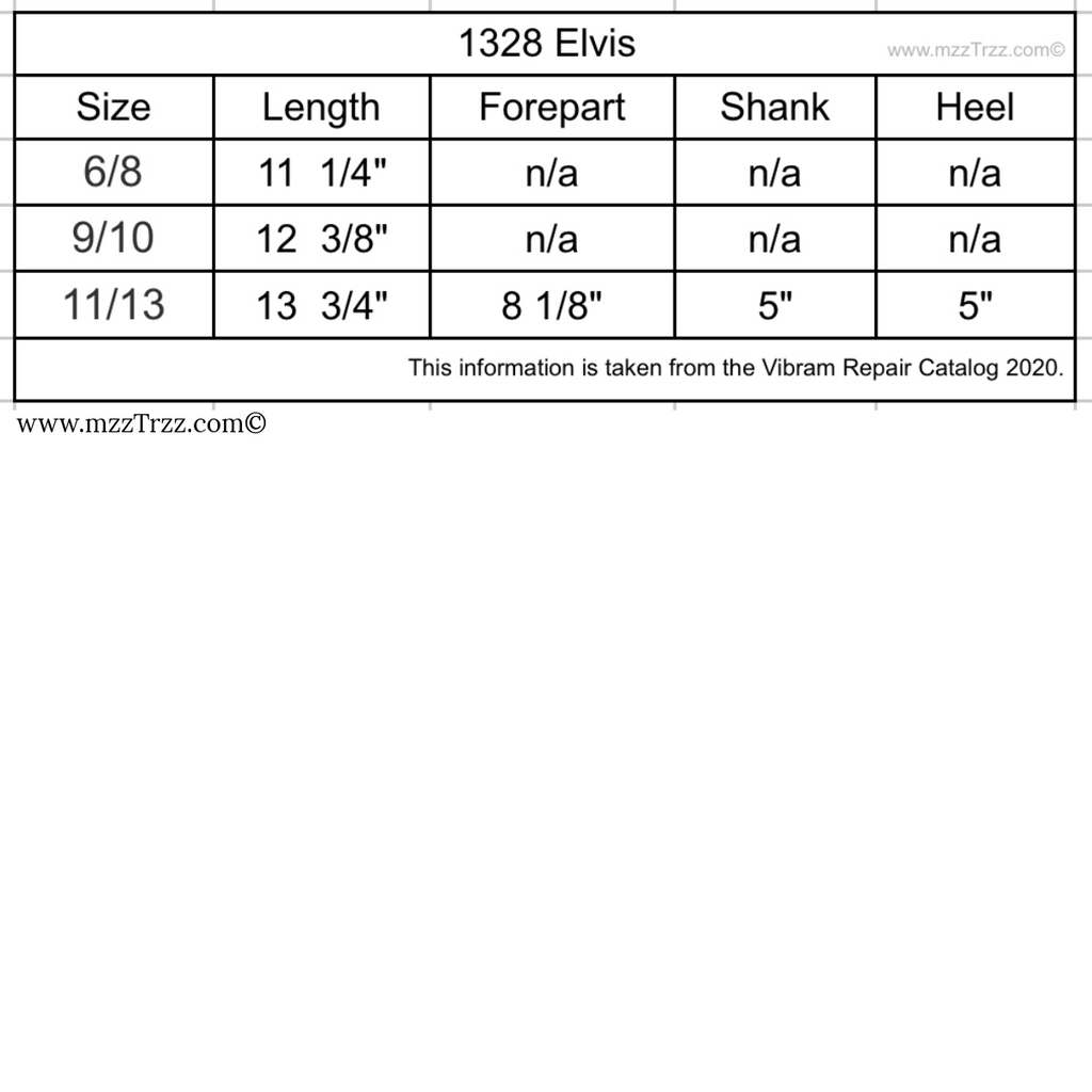 Shoemaking - Vibram - Sole - 1328 Elvis