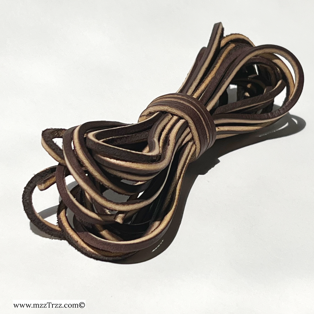 Shoemaking - Component - Leather Rawhide Laces - Logger 108"
