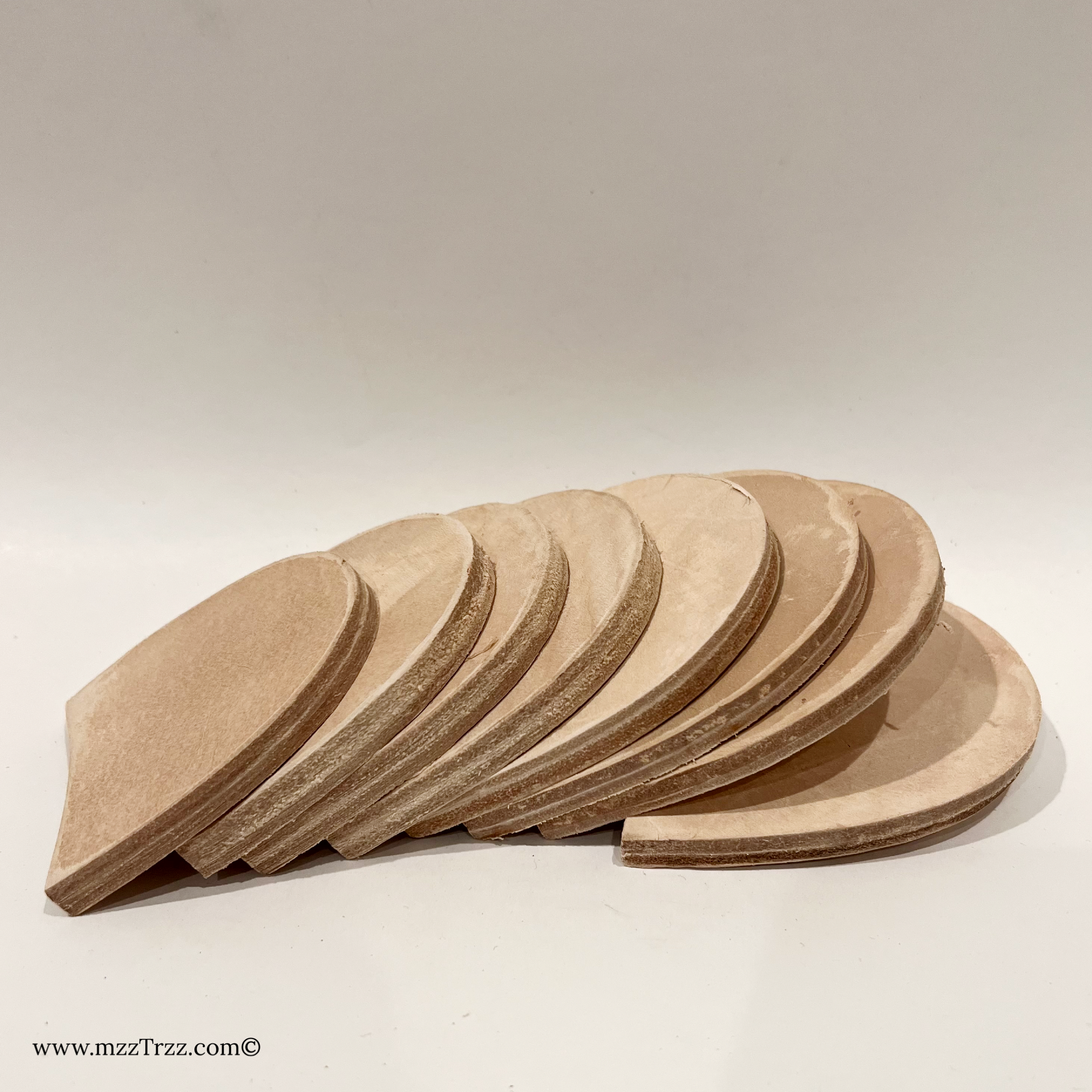 Shoemaking - Heels - Veg Tan Stacked - 3/8” - All Sizes