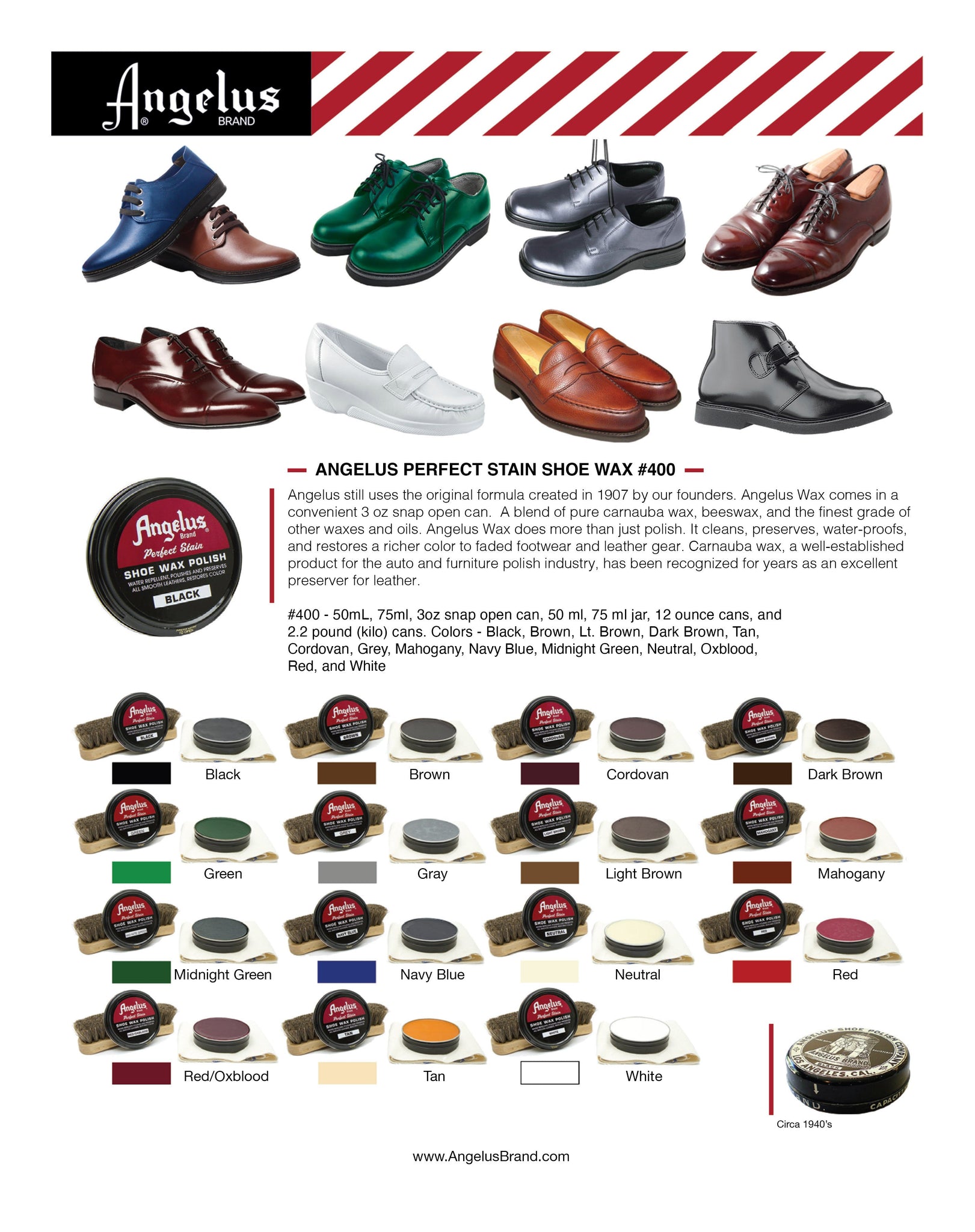 Leather Care - Angelus - Shoe Wax Polish – mzz T rzz Shoemaking Materials