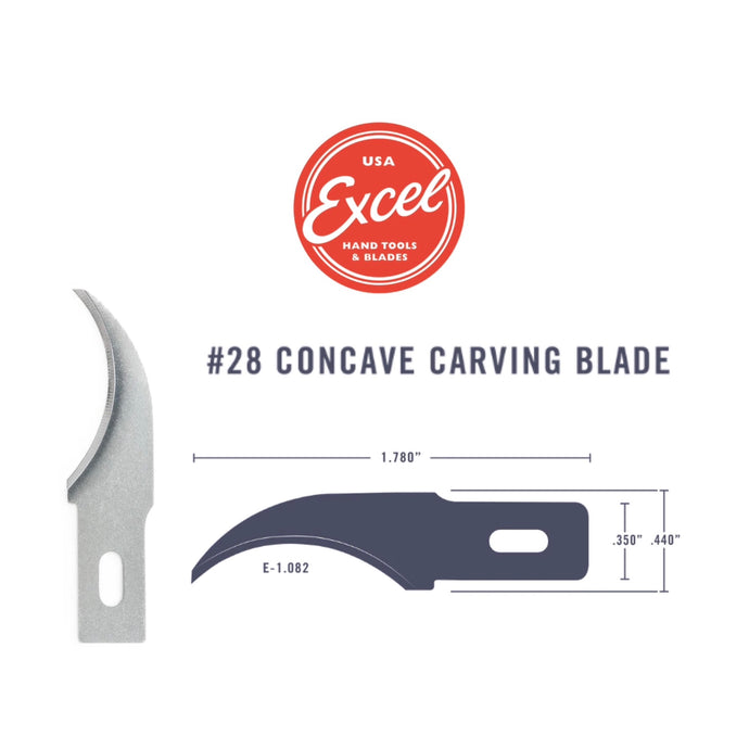 Tools - Excel Blades - #28 Concave Blade