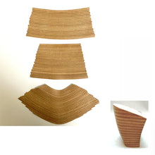 Load image into Gallery viewer, Shoemaking - Heels - Veg Tan Stacked Genuine Leather Heel Cover - Precut
