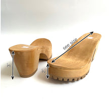 Load image into Gallery viewer, Shoemaking - Sole - Wooden Clog with Rubber Lug Outsole
