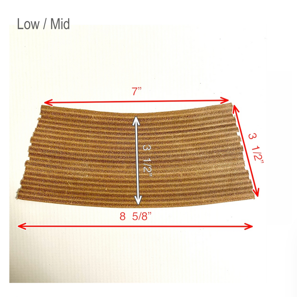 Shoemaking - Heels - Veg Tan Stacked Genuine Leather Heel Cover - Precut