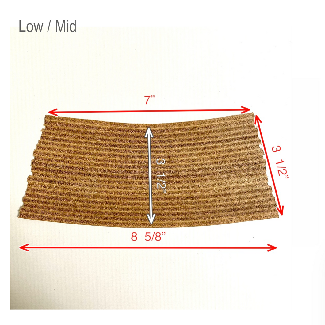 Shoemaking - Heels - Veg Tan Stacked Genuine Leather Heel Cover - Precut