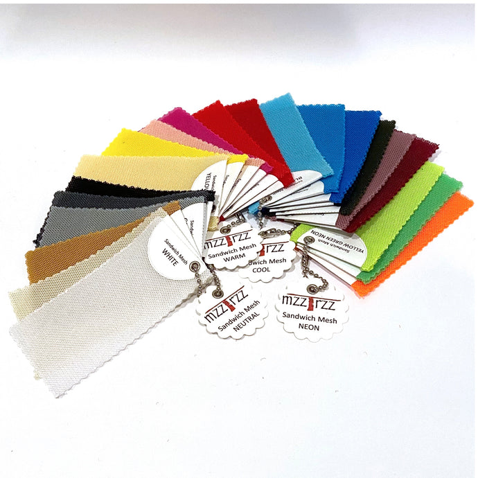 Material - Foam Sandwich Mesh - Swatch Cards
