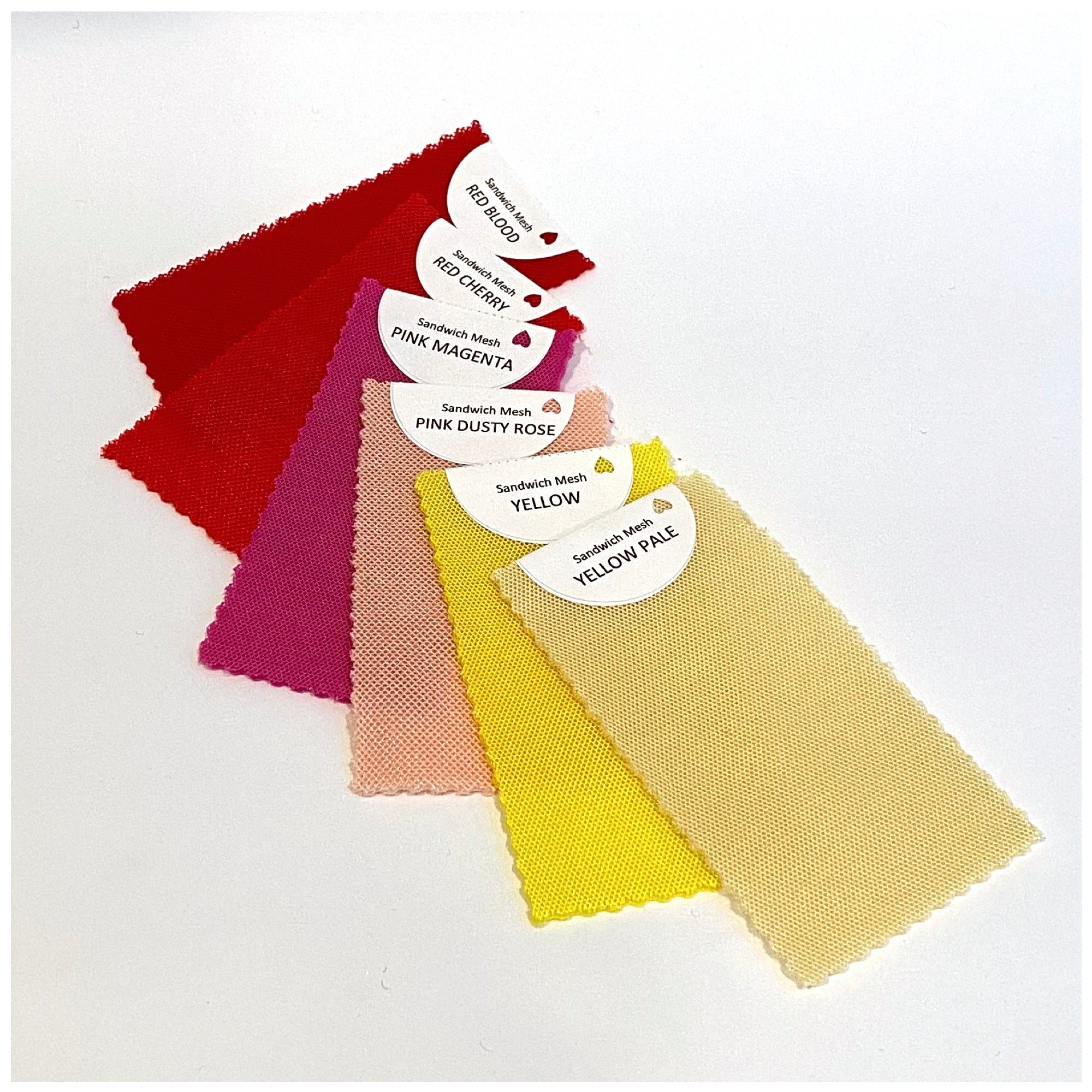 Material - Foam Sandwich Mesh - Swatch Cards
