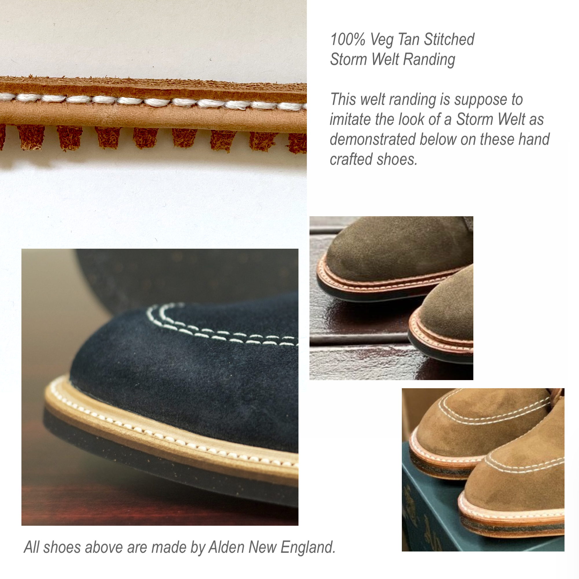 Shoemaking - Component - Leather Randing - False Welt - Storm Welt - Natural - By the Foot