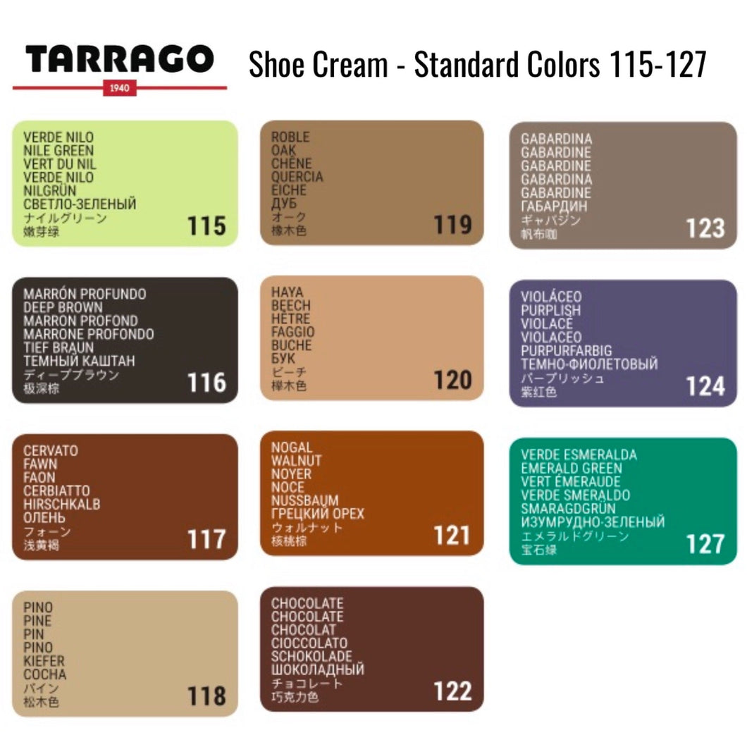 Leather Care - Tarrago - Shoe Cream - Standard Colors (100-127)
