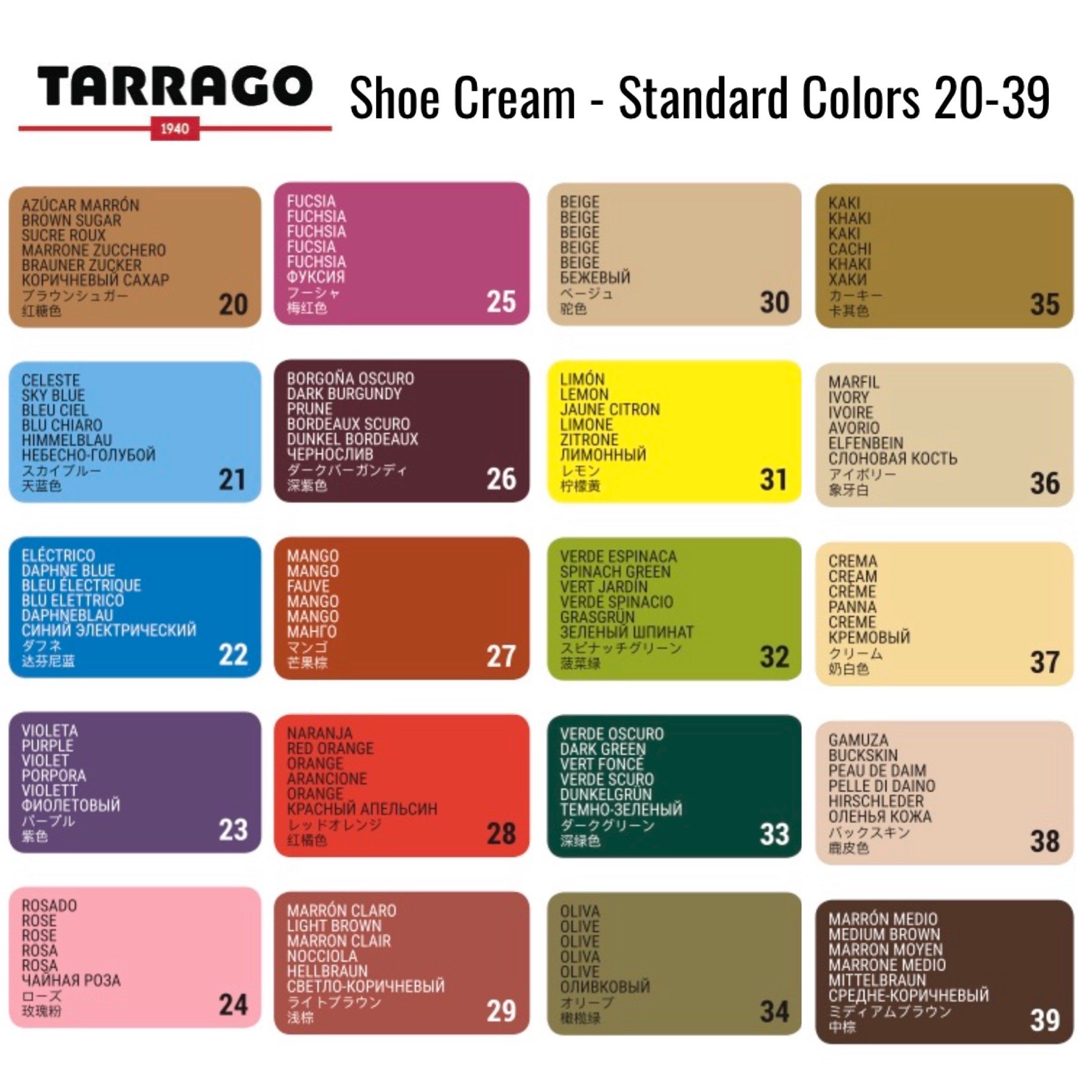 Tarrago shoe shop cream colors