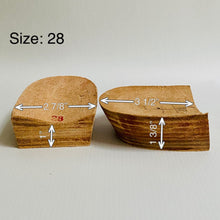 Load image into Gallery viewer, Shoemaking - Heels - Veg Tan Stacked - Cowboy
