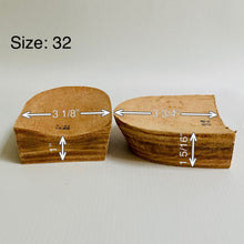 Load image into Gallery viewer, Shoemaking - Heels - Veg Tan Stacked - Cowboy
