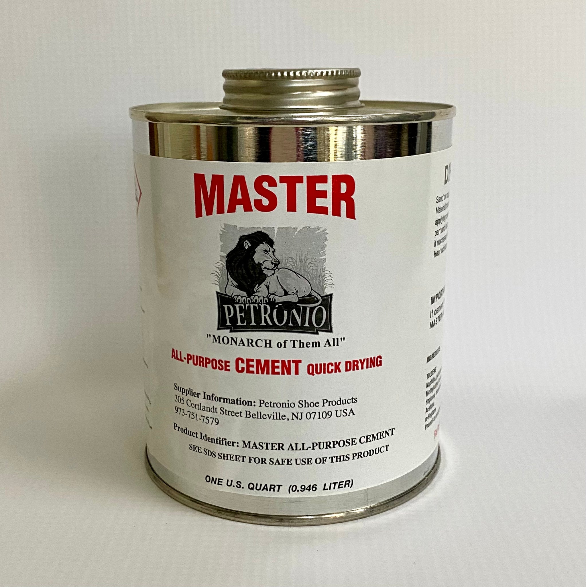 Adhesive - Petronio's - Master - All Purpose Cement – mzz T rzz Shoemaking  Materials