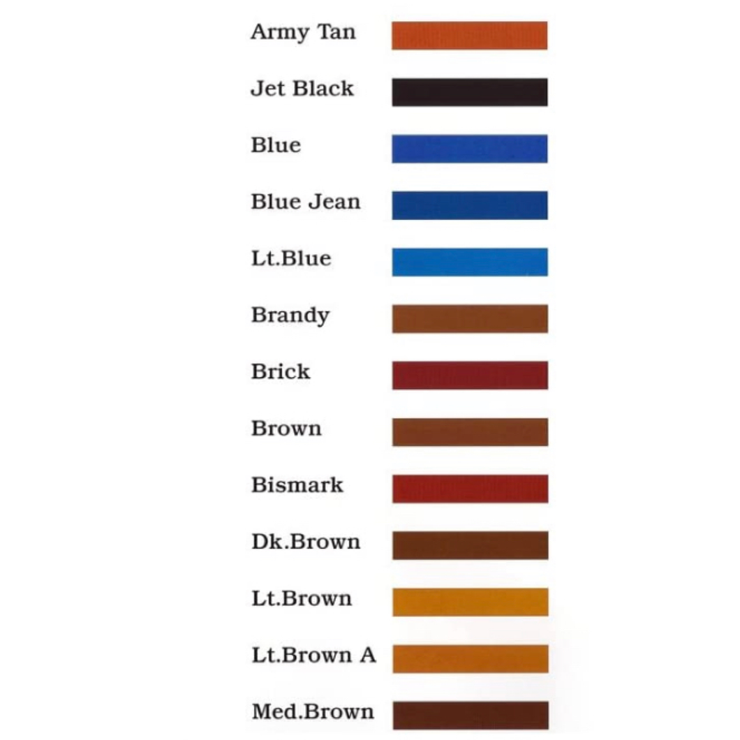 Angelus Leather Dye Color Card 1