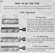 Load image into Gallery viewer, Hot Stamp - Kingsley - 12 Pt. Type Stick
